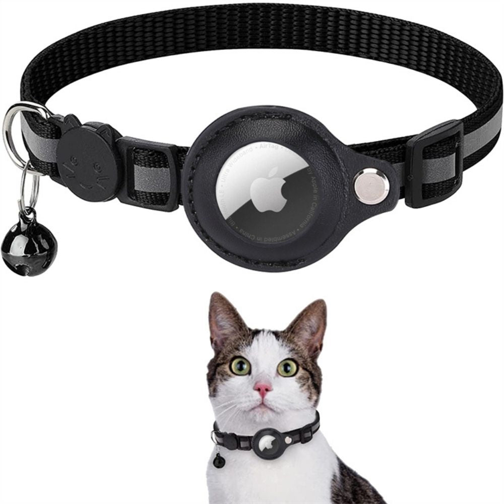 Reflective Cat GPS Tracker Collar – Breakaway Safety Buckle, Adjustable Fit & Night Visibility