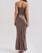 Claire | Women's Draped Maxi Dress for Wedding Guests