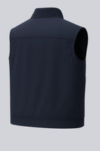Noah – Men's Navy Blue Casual Stand Collar Vest