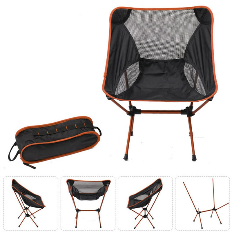 Compact Folding Moon Chair for Outdoor Adventures – Portable Camping Chair for Travel, Festivals and Relaxing Outdoors
