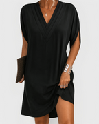 Relaxed V-Neck Dress – Effortlessly Comfortable