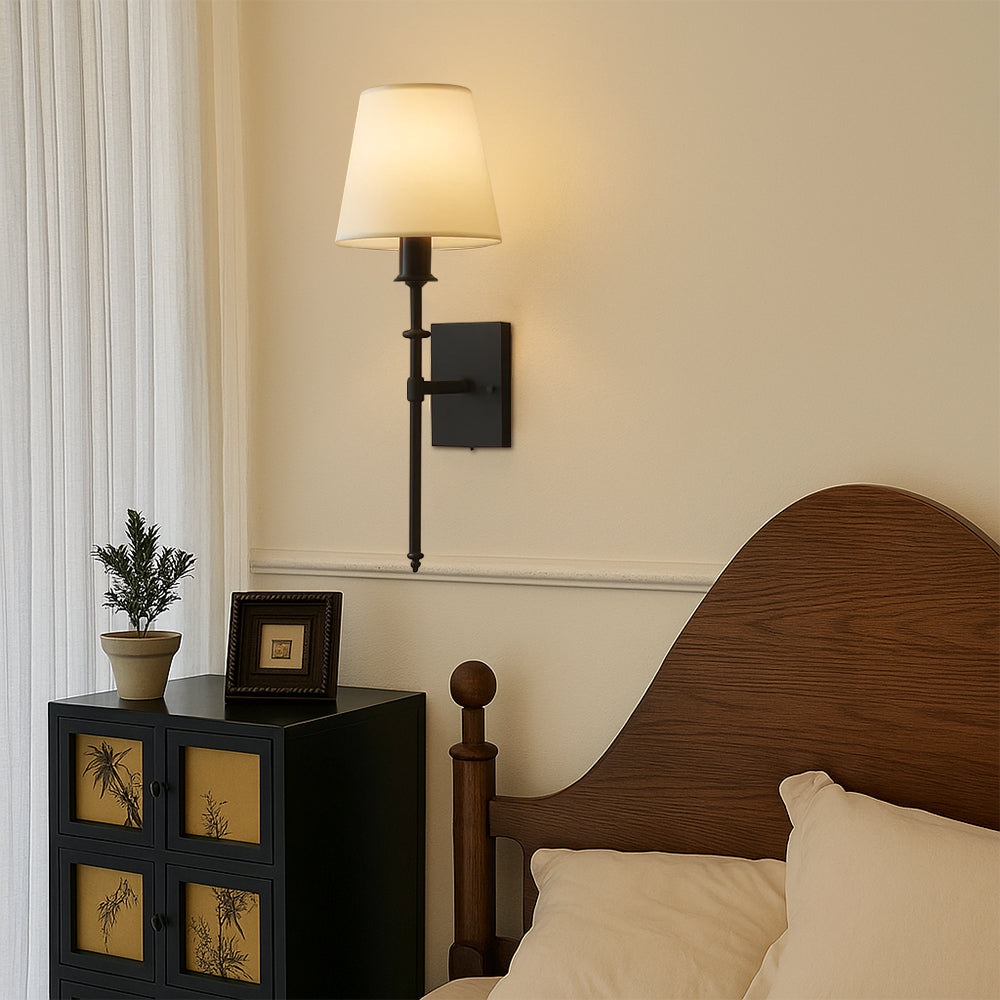 Set of 2 Wired Wall Lamps for Interior Lighting – Elegant Wall Lights for Above Mirrors, Beds and Bedroom Decor