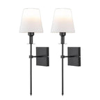 Set of 2 Wired Wall Lamps for Interior Lighting – Elegant Wall Lights for Above Mirrors, Beds and Bedroom Decor