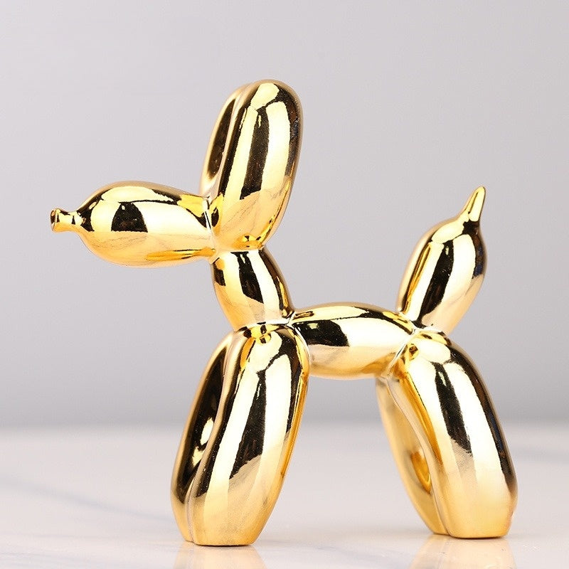 Balloon Dog Art Sculpture for Modern Home Decor – Playful Decorative Figurine for Living Room, Office and Shelves