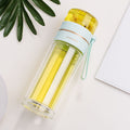 Double-Walled Water Bottle with Integrated Tea Infuser – Insulated Reusable Bottle for Hot and Cold Drinks at Home, Work or Travel