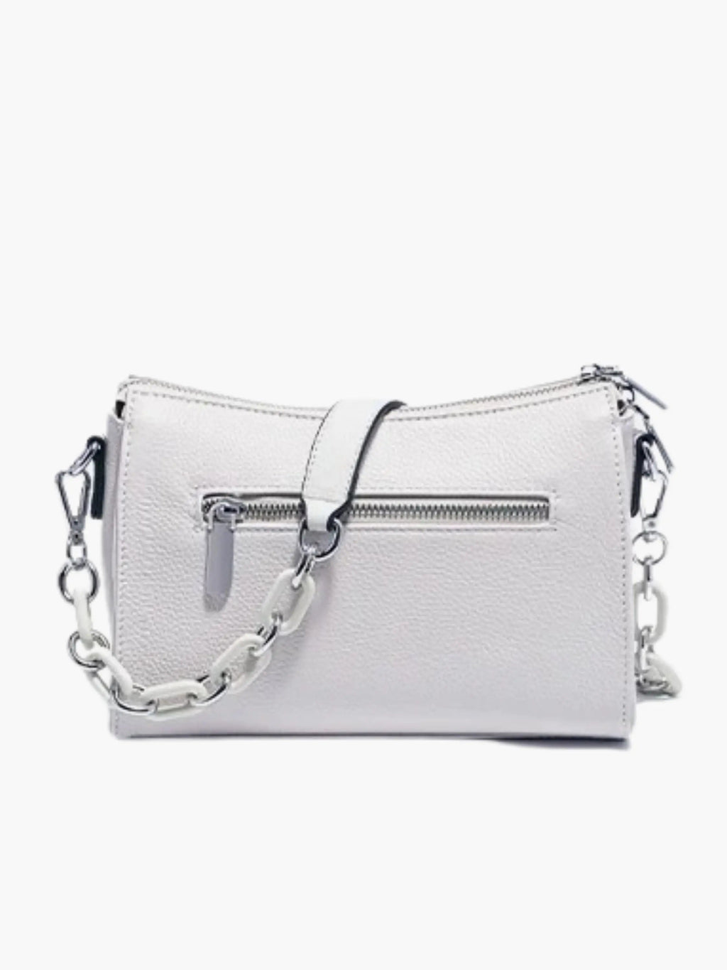 Chic White Shoulder Bag for Women – Elegant Everyday Handbag for Work, Travel and Casual Outfits
