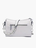 Chic White Shoulder Bag for Women – Elegant Everyday Handbag for Work, Travel and Casual Outfits