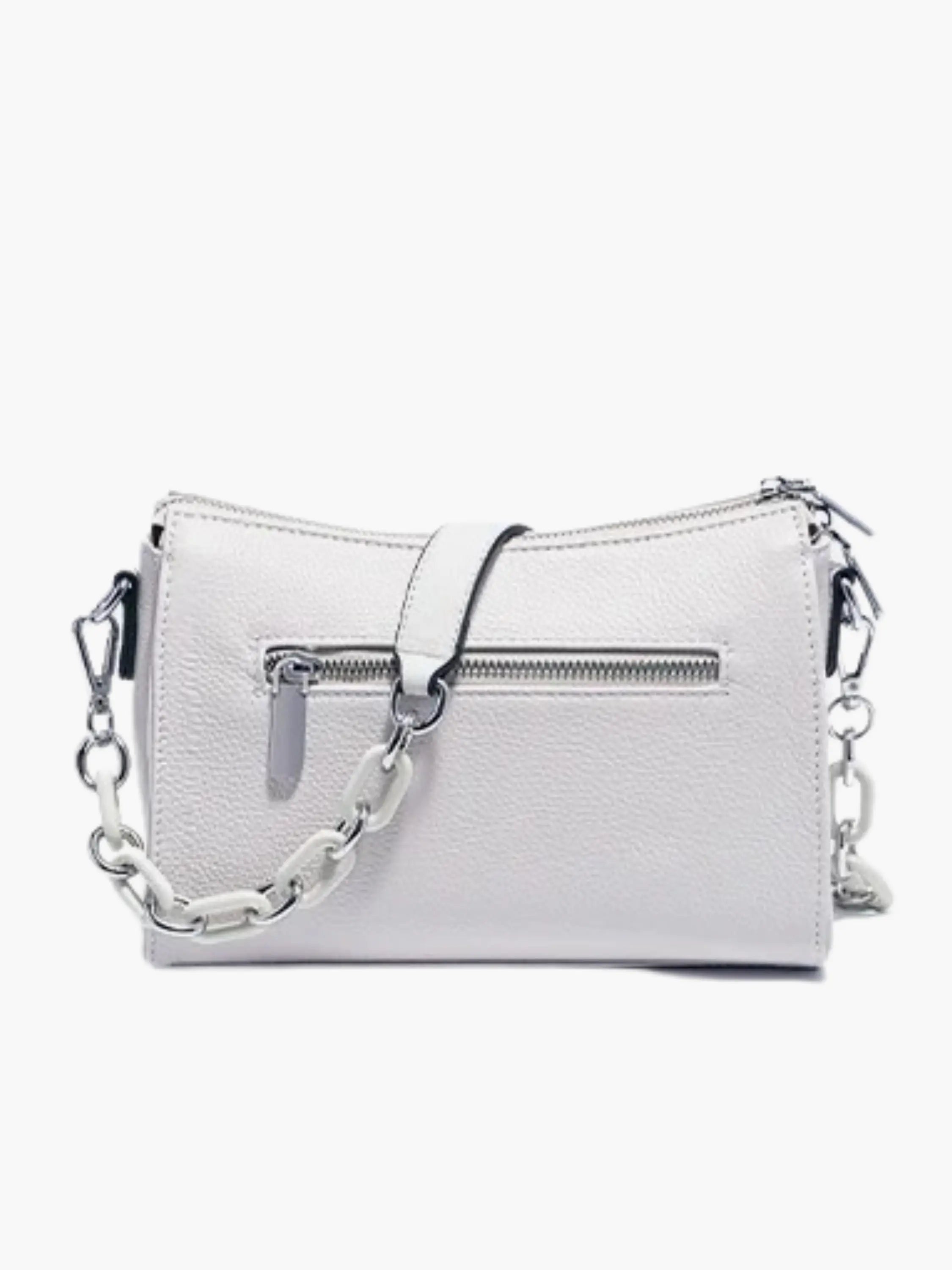 Chic White Shoulder Bag for Women – Elegant Everyday Handbag for Work, Travel and Casual Outfits