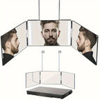 3-Sided Rotating Mirror for Hair and Makeup – Adjustable Vanity Mirror for Easy Styling at Home