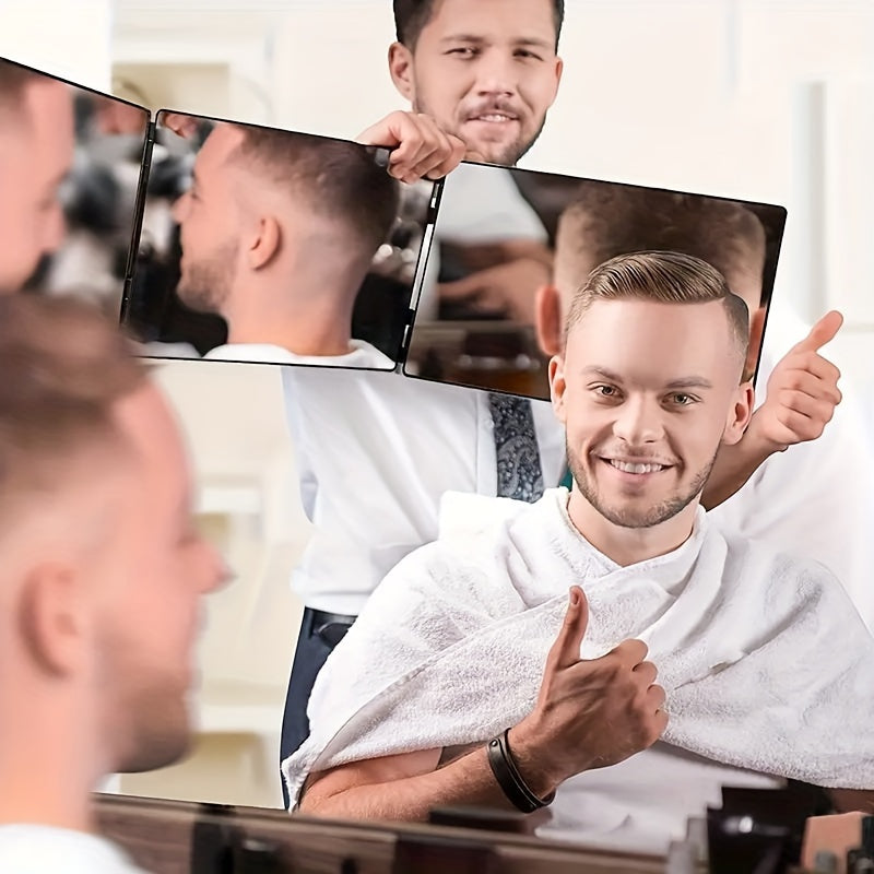 3-Sided Rotating Mirror for Hair and Makeup – Adjustable Vanity Mirror for Easy Styling at Home