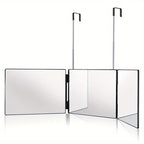 3-Sided Rotating Mirror for Hair and Makeup – Adjustable Vanity Mirror for Easy Styling at Home