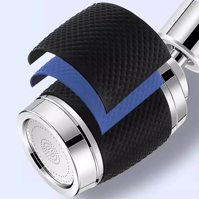 360 Degree Rotatable Faucet Aerator with Three Spray Modes and Chrome Finish - Image 6