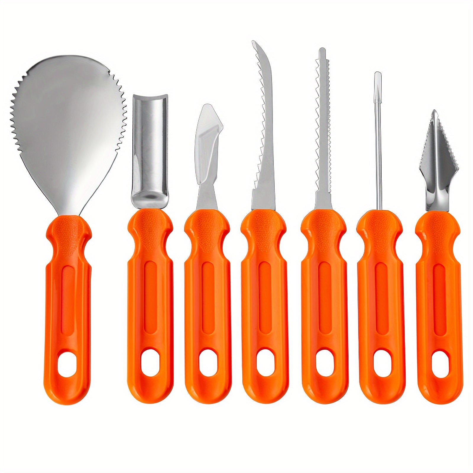 Pumpkin Carving Tools Kit and Supplies with Stainless Steel Knife Set and Canvas Storage Bag