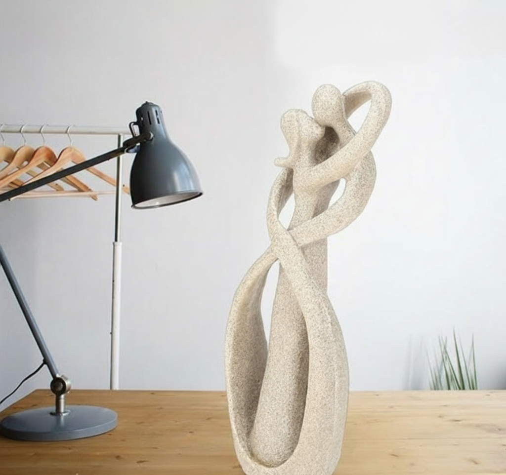 Eternal Embrace – Abstract Figurine of Timeless Love | Modern Home Décor & Unique Gift