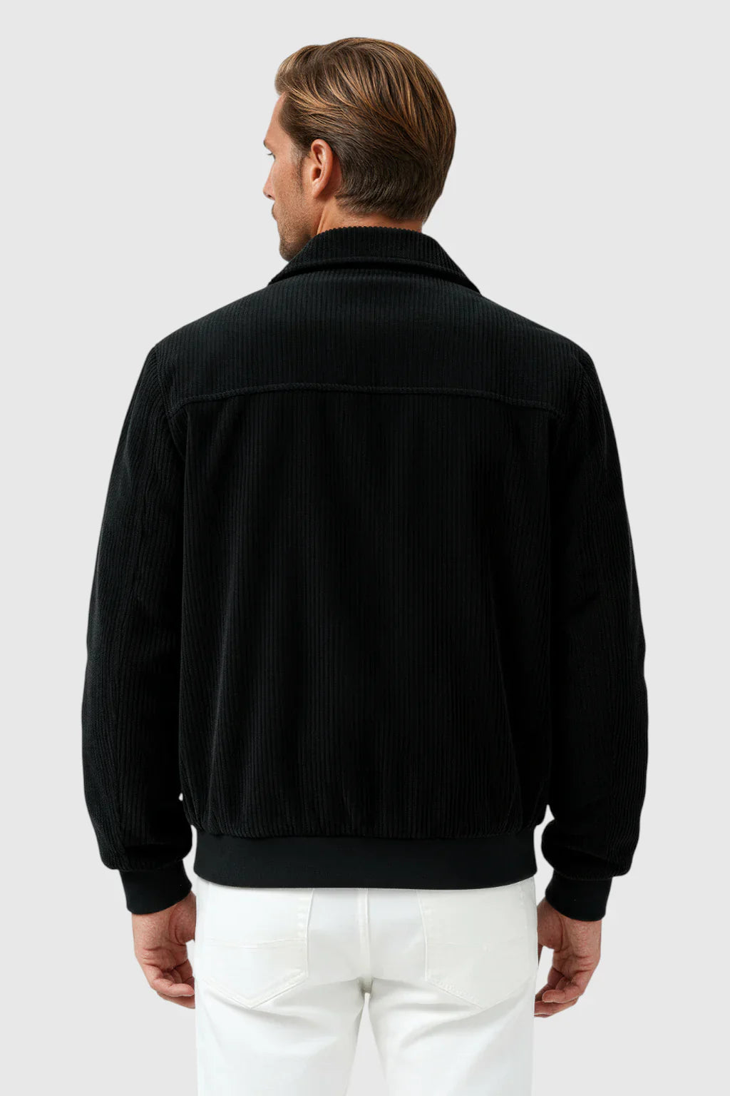 Jack – Black Corduroy Jacket for Men