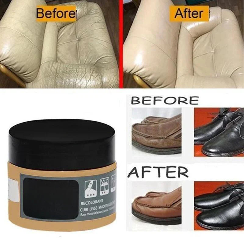 Leather Care and Restoration Cream for Furniture and Accessories – Conditioning Treatment for Cleaning, Protecting and Reviving Surfaces