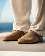 Vintage-Inspired Suede Clogs