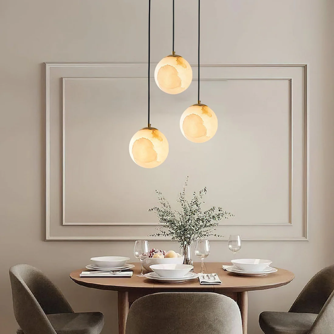 Hanging Ball Pendant Lamp for Home Decor – Elegant Ceiling Lighting for Living Room, Dining Area and Modern Interiors