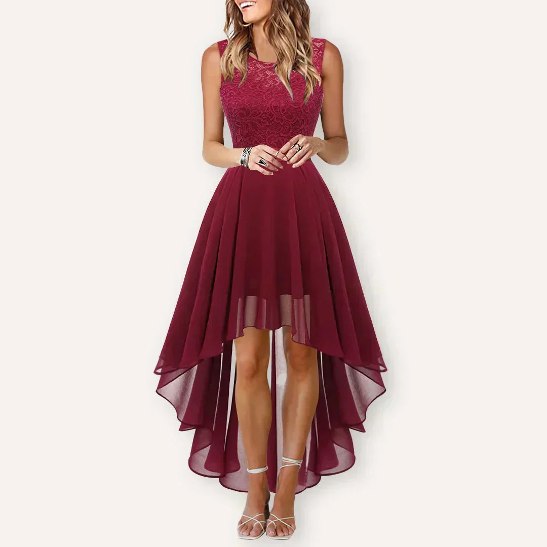 Kaitlyn | Elegant High-Low Dress for Women – Perfect for Wedding Guests