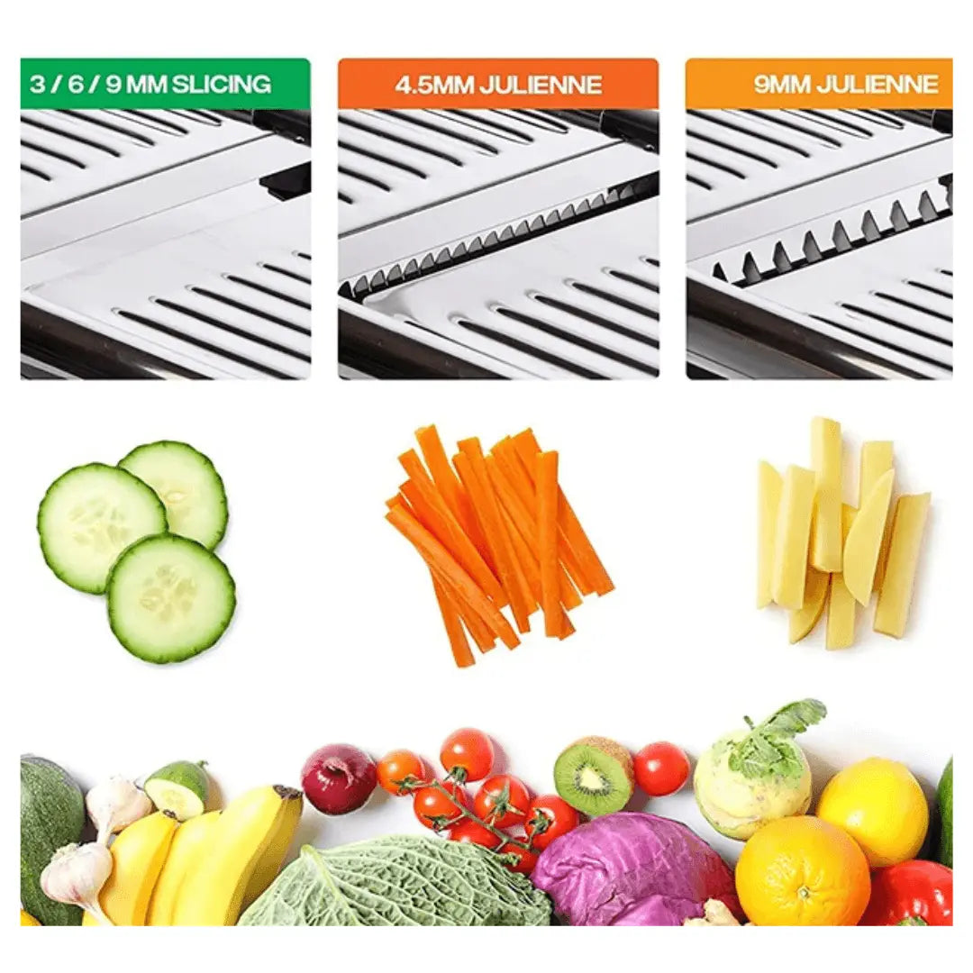 Adjustable Mandoline Slicer for Kitchen Prep – Precision Vegetable Cutter for Slicing, Julienne and Everyday Cooking