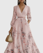 Rowella | Chic Pleated Maxi Dress