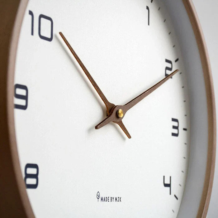 Minimalist Wall Clock for Living Room and Office – Scandinavian Style Home Decor with Silent Time Display