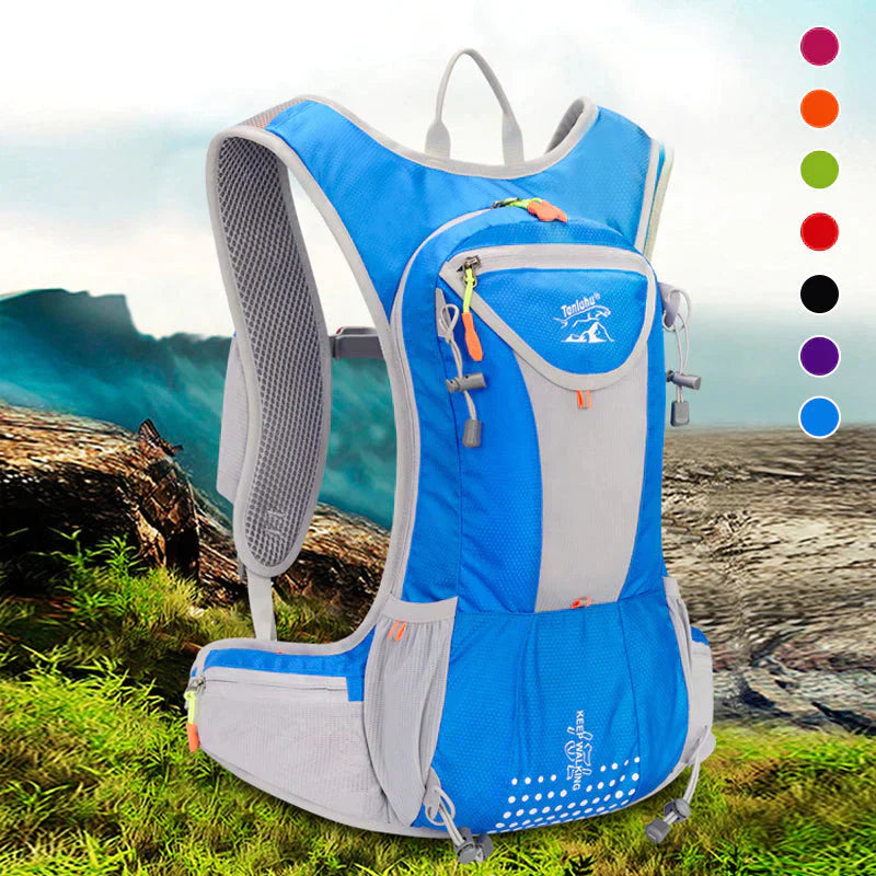 Ultra-Light Waterproof Backpack with Built-In Water Bladder – Hydration Pack for Hiking, Cycling and Outdoor Adventures