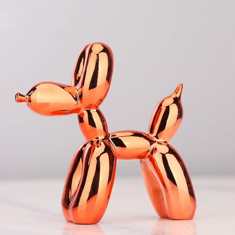 Balloon Dog Art Sculpture for Modern Home Decor – Playful Decorative Figurine for Living Room, Office and Shelves