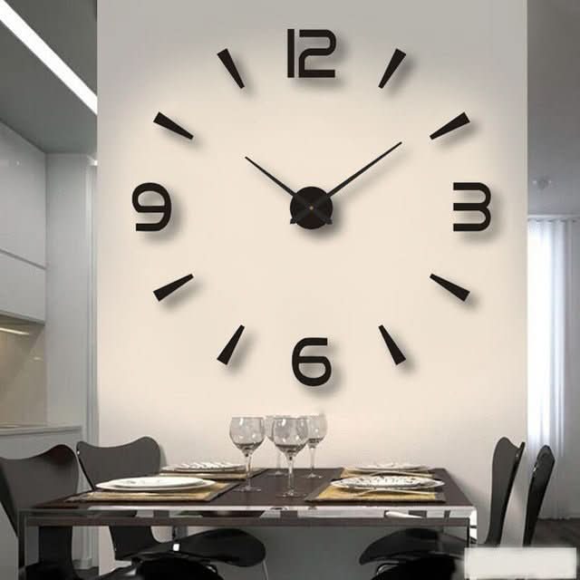 3D Wall Clock for Modern Home Decor – Large Decorative Time Display for Living Room, Office and Contemporary Interiors