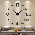 3D Wall Clock for Modern Home Decor – Large Decorative Time Display for Living Room, Office and Contemporary Interiors