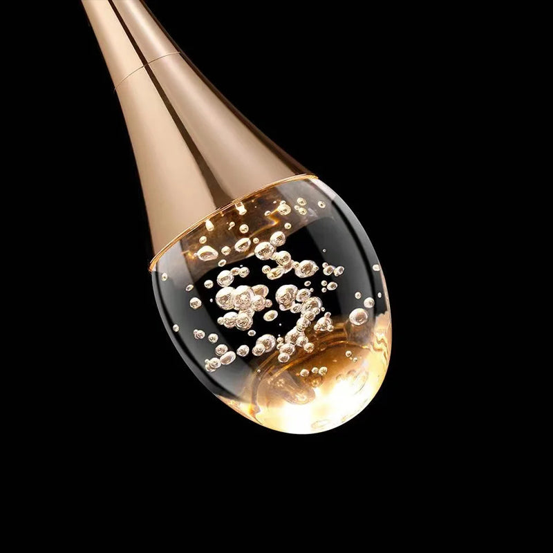 Vetra Warm Glow Glass Pendant Light