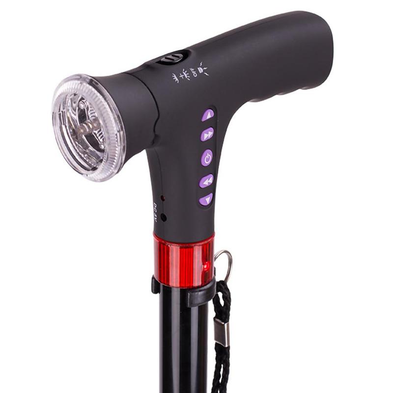 Nordic Walking Poles with Integrated LED Lighting – Adjustable Outdoor Walking Sticks for Fitness, Hiking and Evening Use