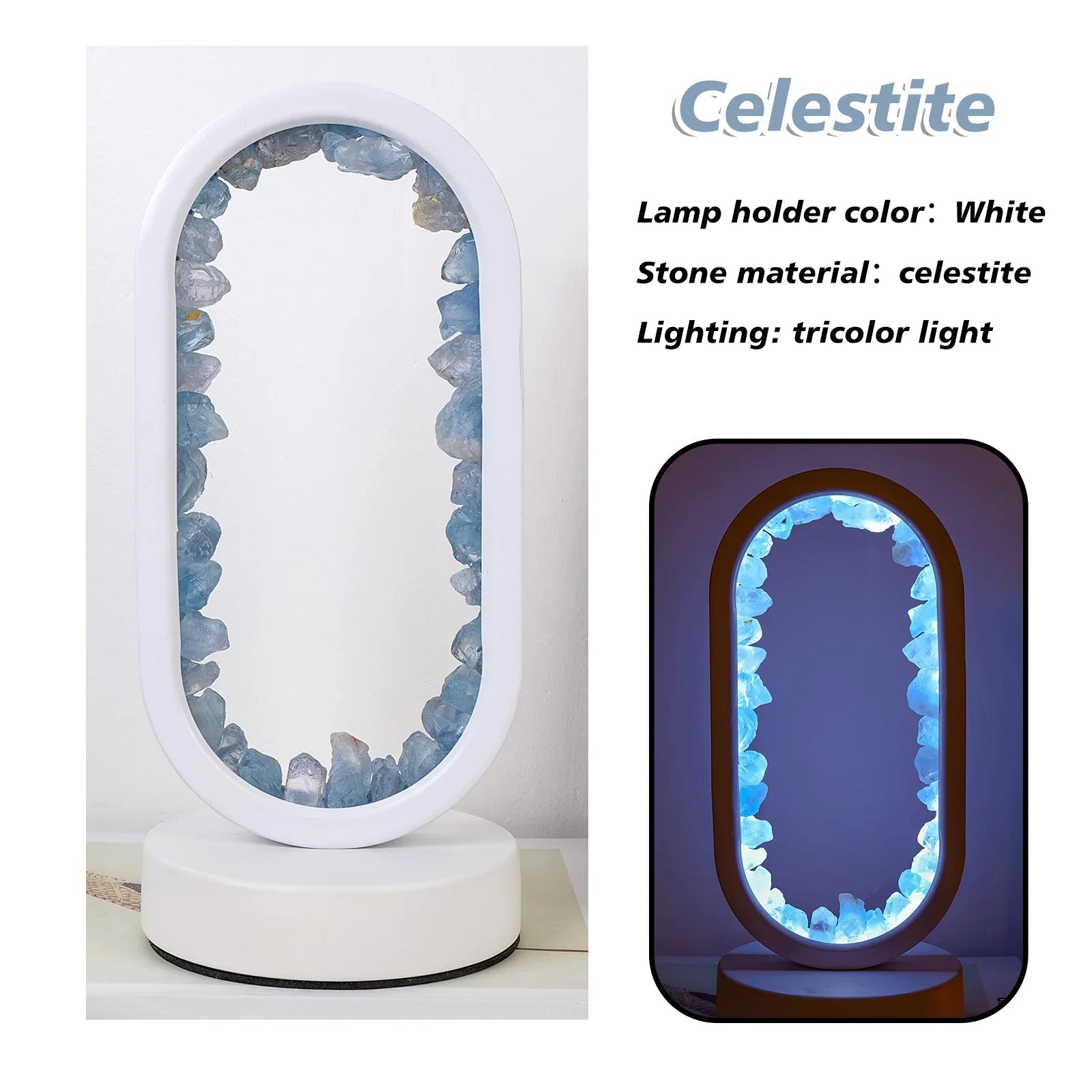 Decorative Crystal Table Lamp for Ambient Lighting – Elegant Accent Light for Bedroom, Living Room and Home Decor