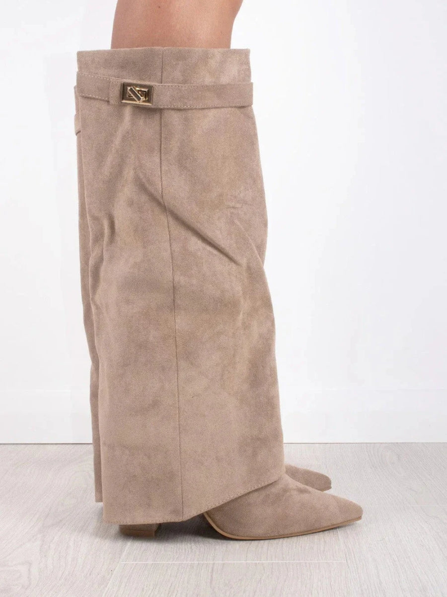 Chic Suede Women's Boots – Stylish and Comfortable