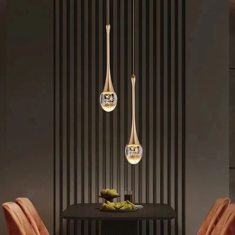 Vetra Warm Glow Glass Pendant Light