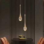Vetra Warm Glow Glass Pendant Light