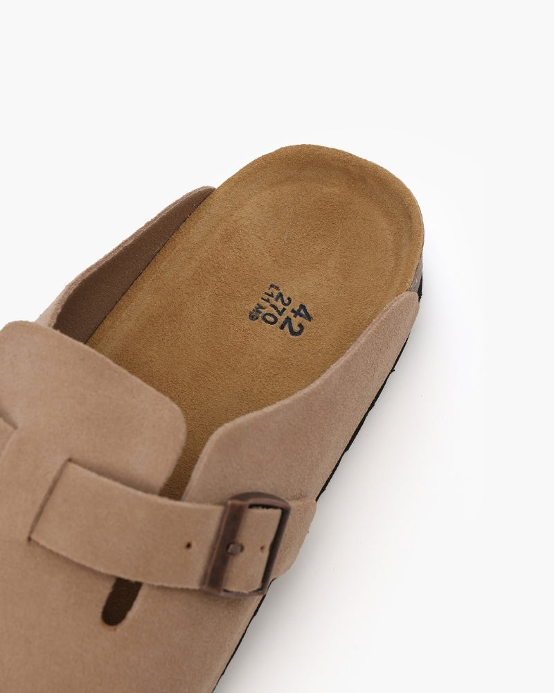 Vintage-Inspired Suede Clogs