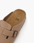 Vintage-Inspired Suede Clogs
