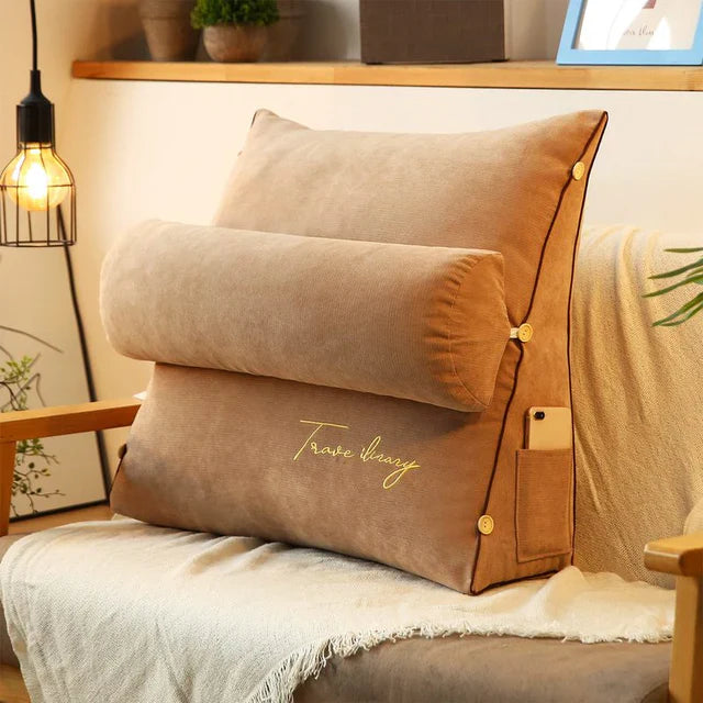 Wedge-Shaped Back Support Cushion - Ultimate Comfort