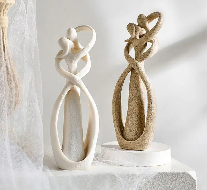 Eternal Embrace – Abstract Figurine of Timeless Love | Modern Home Décor & Unique Gift