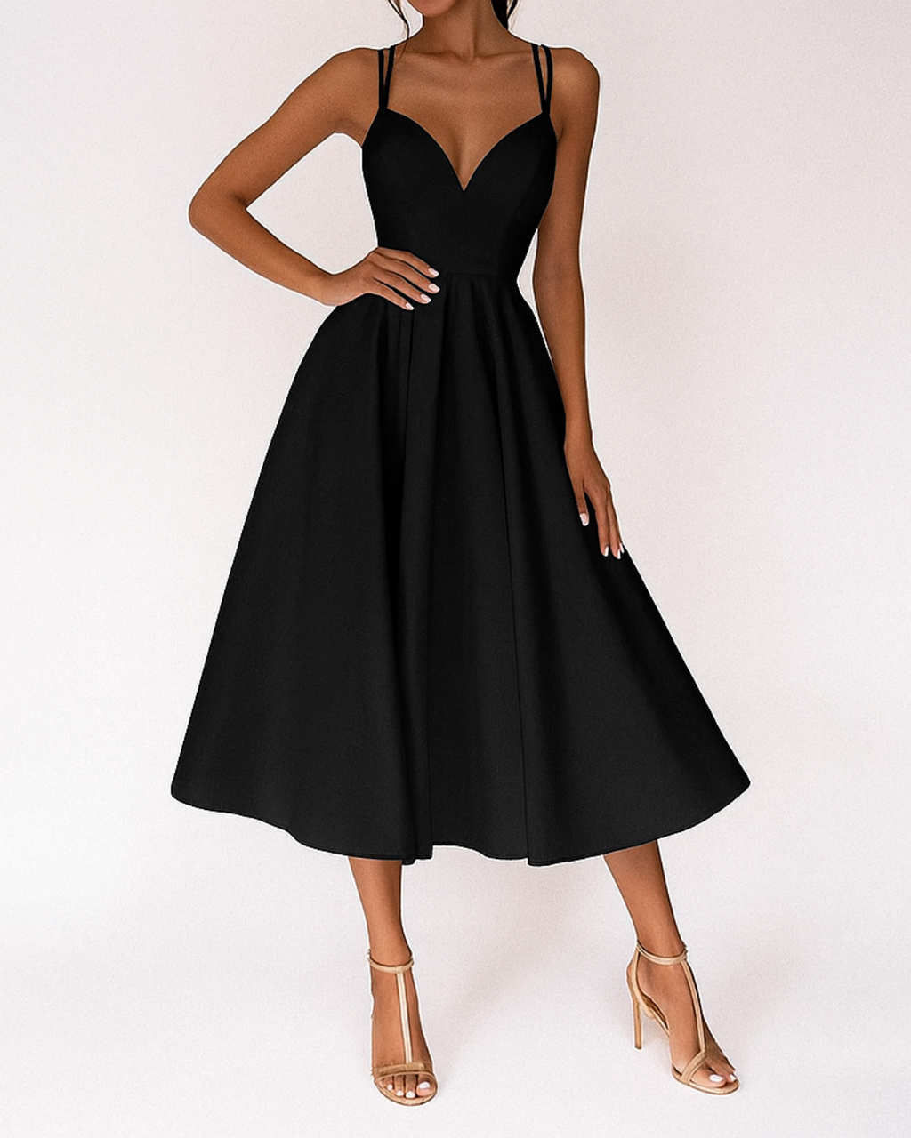 Daisy | Strappy Midi Dress for Women - Perfect for Wedding Guests