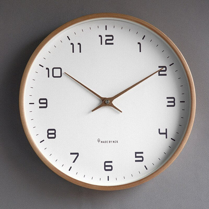 Minimalist Wall Clock for Living Room and Office – Scandinavian Style Home Decor with Silent Time Display