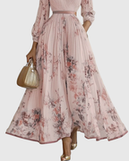 Rowella | Chic Pleated Maxi Dress