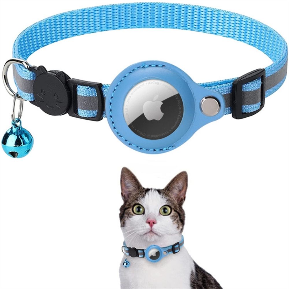 Reflective Cat GPS Tracker Collar – Breakaway Safety Buckle, Adjustable Fit & Night Visibility