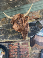 Bowie Cow Wall Art Sculpture