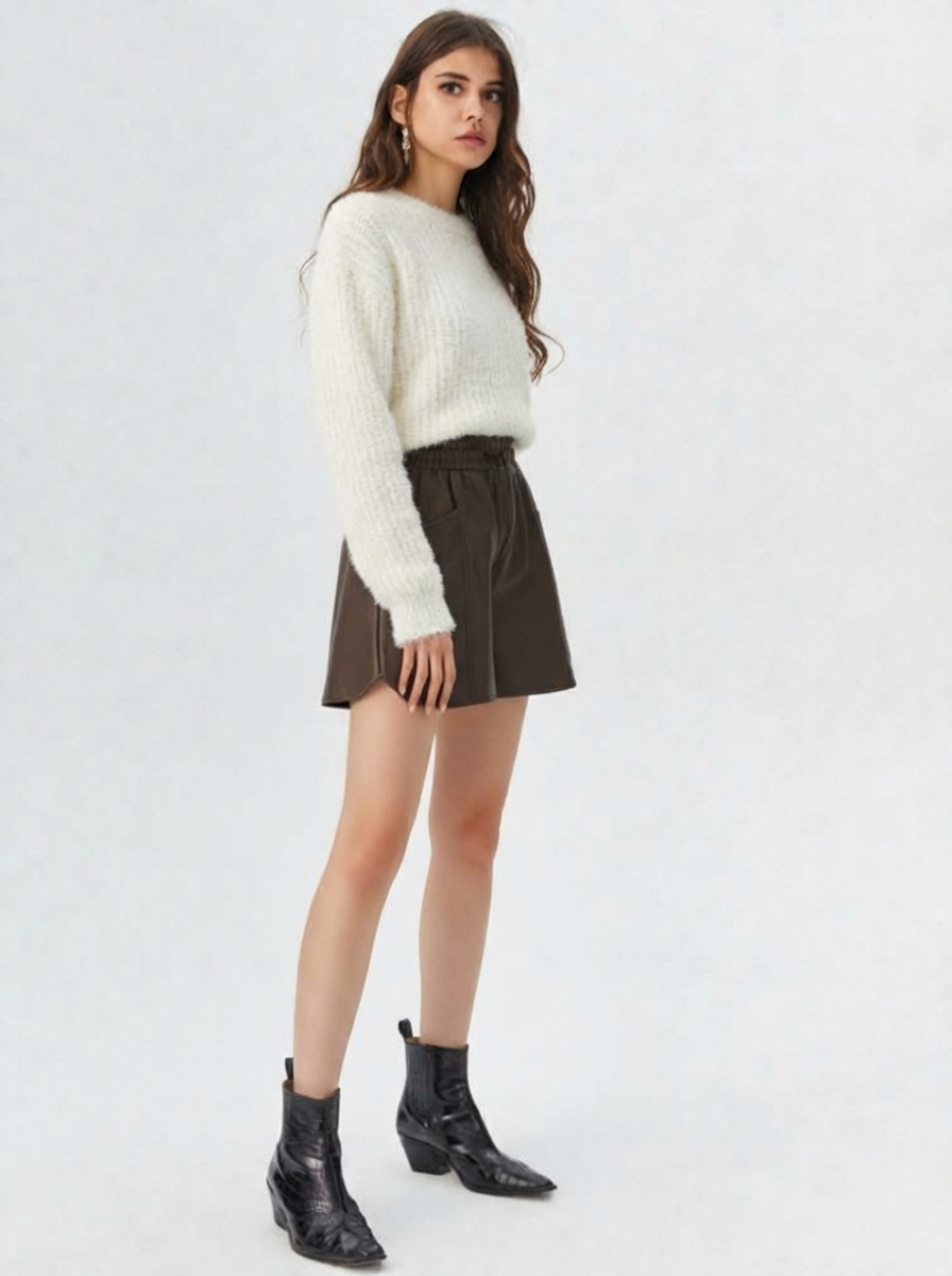 Arden Premium Leather Shorts