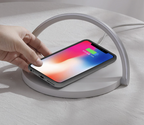 3-in-1 Ambient Night Light with Wireless Charging – Bedside Lamp and Charging Station for Bedroom Use