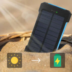 Water-Resistant Solar Power Bank – Portable Charging with Dual USB Output