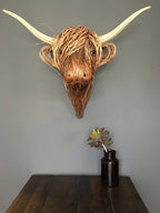 Bowie Cow Wall Art Sculpture