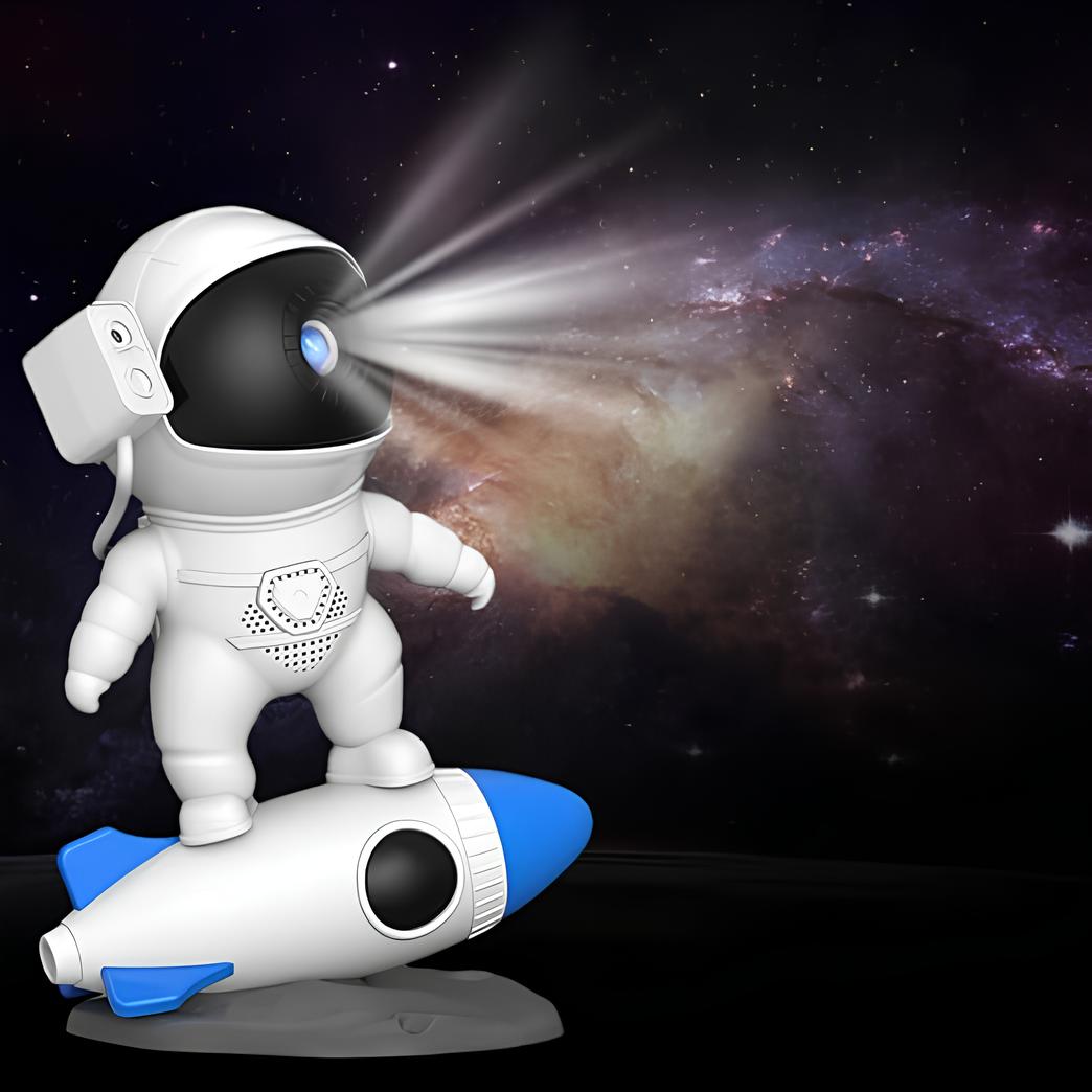 Astronaut Projection Lamp for Bedroom Decor – LED Galaxy Projector with Stars and Nebula Effects for Relaxing Ambience